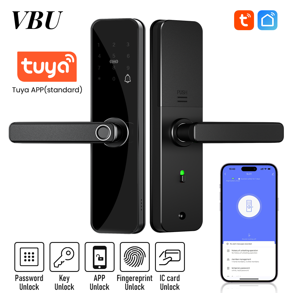 Office Tech Direct - Smart Fingerprint Door Lock, Keyless Entry
