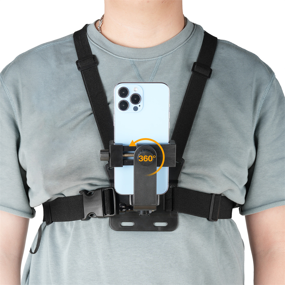 Webcam Stand Clip - Mobile Phone Chest Mount Laptop Harness
