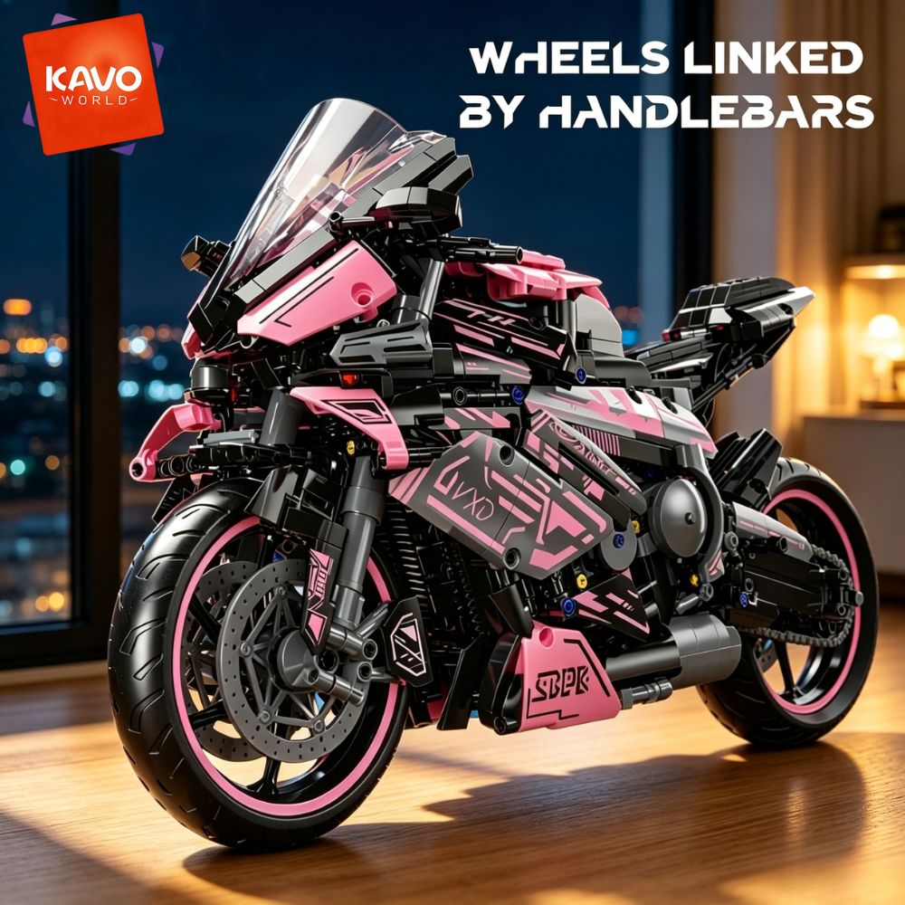 Office Tech Certification - KAVOWORLD 1:5 Large Scale Motorcycle Building