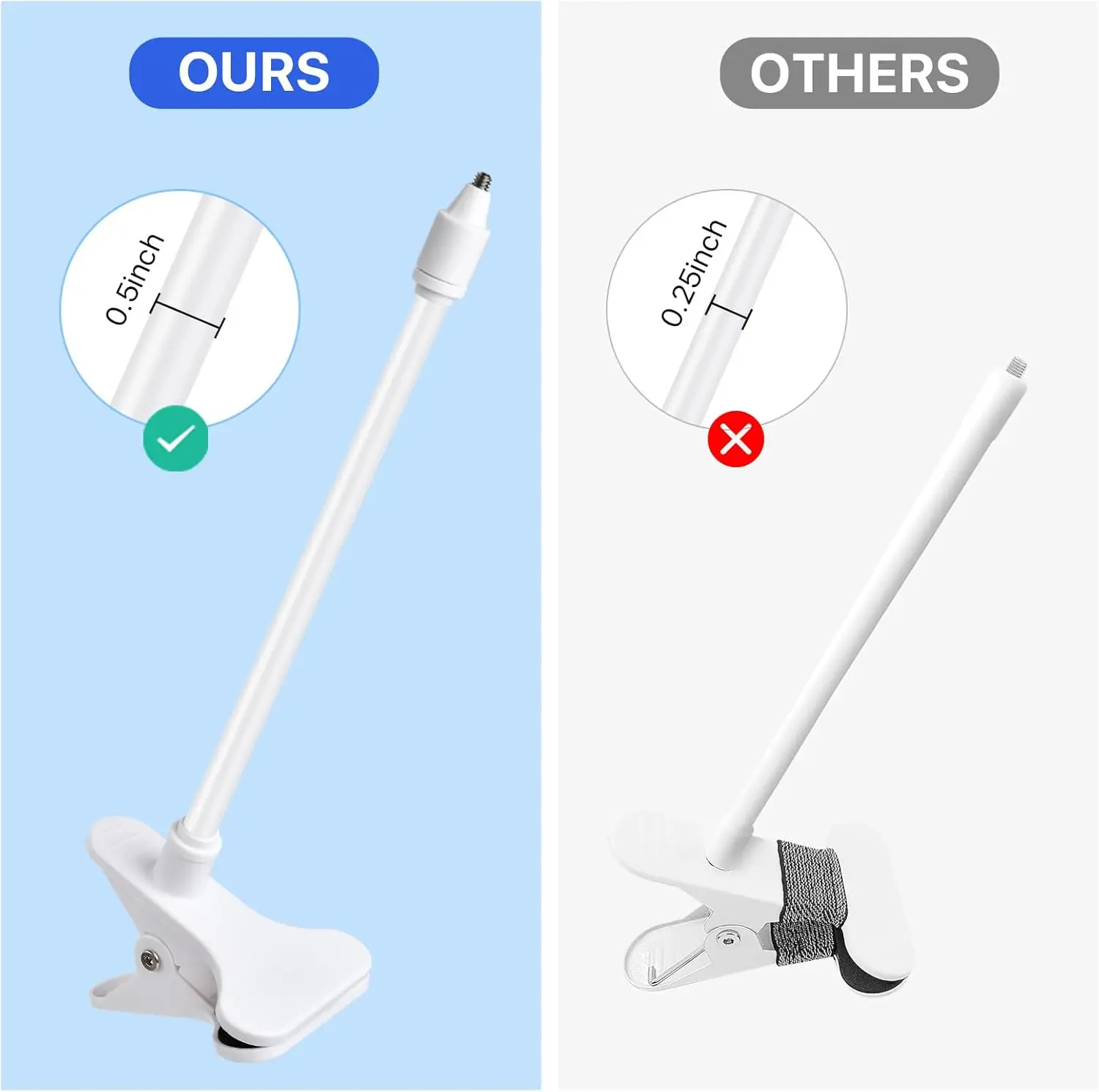 25cm/41cm Flexible Baby Monito - Webcam Stand Clip review and price