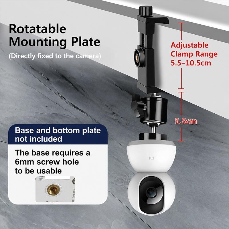 1Set 360 Rotation No Punching  - Webcam Stand Clip review and price
